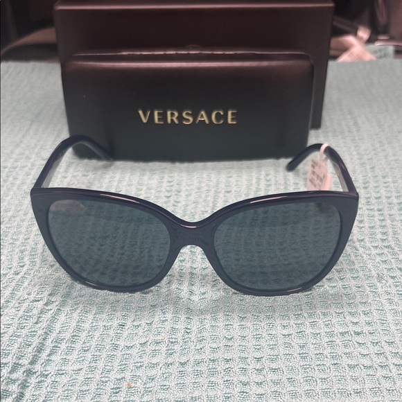 Versace Elegant Rock Icon Blue Sunglasses for Women - Picture 2 of 5